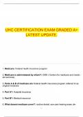 UHC CERTIFICATION EXAM GRADED A&plus; LATEST UPDATE&period;