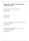 NFDN 1001 &ndash; Midterm questions with verified solutions