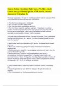 Neuro Nclex &lpar;Multiple Sclerosis&comma; PD&comma; MG &comma; ALS&rpar; Latest 2025-26 Study guide With 100&percnt; correct Answers&excl;&excl;&excl; Graded A&plus;