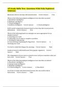 ATI Study Skills Test&ndash; Questions With Fully Explained Solutions