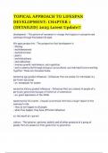 TOPICAL APPROACH TO LIFESPAN DEVELOPMENT- CHAPTER 1 &lpar;DETAILED&rpar; 2025 Latest Update&excl;&excl;&period;pdf
