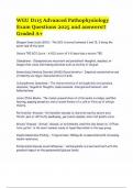 WGU D115 Advanced Pathophysiology Exam Questions 2025 and answers&excl;&excl; Graded A&plus;&period;pdf