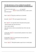 WSU BIO 106 EXAM 1 ACTUAL COMPLETE EXAM&vert;WITH  ACCURATE QUESTIONS AND VERIFIED ANSWERS&vert;GRADED  A 