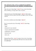 SOC 103 EXAM 1 WSU ACTUAL COMPLETE EXAM&vert;WITH  ACCURATE QUESTIONS AND VERIFIED ANSWERS&vert;GRADED  A 