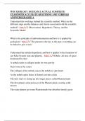 WSU GEOLOGY 101 EXAM 1 ACTUAL COMPLETE   EXAM&vert;WITH ACCURATE QUESTIONS AND VERIFIED   ANSWERS&vert;GRADED A 