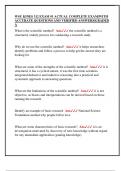 WSU KINES 312 EXAM &num;1 ACTUAL COMPLETE EXAM&vert;WITH  ACCURATE QUESTIONS AND VERIFIED ANSWERS&vert;GRADED  A