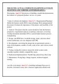 MIS 322 WSU ACTUAL COMPLETE EXAM&vert;WITH ACCURATE  QUESTIONS AND VERIFIED ANSWERS&vert;GRADED A