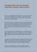 HESI MANAGEMENT PRACTICE EXAM 2025 QUESTIONS & ANSWERS&comma; ALREADY PASSED&excl;&excl;