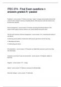 ITEC 274 - Final Exam questions n answers graded A&plus; passed