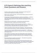 ILTS Speech Pathology Non-teaching Exam Questions and Answers