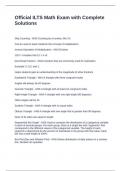 Official ILTS Math Exam with Complete Solutions