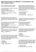 PECT PreK-4 Practice Test Modules 1-3 Test Questions with 100&percnt; Verified Answers