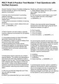 PECT PreK-4 Practice Test Module 1 Test Questions with Verified Answers