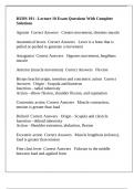 HUBS 191 - Lecture 10 Exam Questions With Complete Solutions