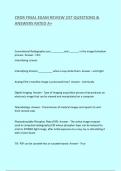 CRDR FINAL EXAM REVIEW 237 QUESTIONS & ANSWERS RATED A&plus;