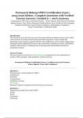 Permanent Makeup &lpar;PMU&rpar; Certification Exam 2025&sol;2026 &ndash; Complete Questions with Verified Correct Answers 