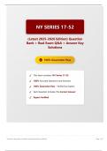NY Series 17-52 &lpar;Latest 2025-2026 Edition&rpar; Question Bank &plus; Real Exam Q&A &plus; Answer Key Solutions