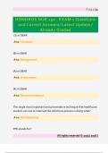 Hondros Nursing Nur 150&colon; Exam 2  Questions and Correct Answers&sol; Latest  Update &sol; Already Graded