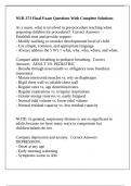 NUR 373 Final Exam Questions With Complete Solutions