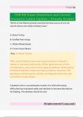 CDR RD Exam Questions and Correct  Answers&sol; Latest Update &sol; Already Graded