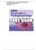 TEST BANK For Porth's Essentials of Pathophysiology 5th Edition by Tommie L Norris All Chapters 1 - 52