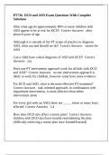 PT736- DCD and ASD Exam Questions With Complete Solutions