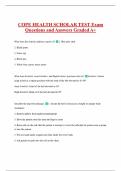 COPE HEALTH EXAM PACK WITH COMPLETE SOLUTIONS 