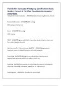 Florida Fire instructor I Test perp Certification Study Guide &sol; Correct & Certified Questions & Answers &sol; 2025&sol;2026&period;