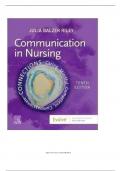 Test Bank - Communication in Nursing&comma; 10th Edition &lpar;Riley&comma; 2024&rpar;&comma; Chapter 1-30 &vert; All Chapters