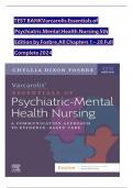 TEST BANK FOR&colon; Varcarolis&rsquo; Essentials of Psychiatric Mental Health Nursing&colon; A Communication Approach to Evidence-Based Care 5th Edition by Chyllia D Fosbre