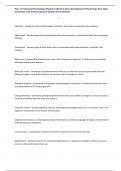 Psyc 101 General Psychology Module 6 Week 6 Quiz&semi; Development Psychology Real Quiz Questions with Correct Answer Graded A LU&vert; Newest