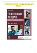 TEST BANK for Beth Black&comma; Professional Nursing&colon; Concepts & Challenges 10th Edition&comma; All 16 Chapters Covered&comma; Verified Latest Edition