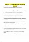 Firefighter 1 & 2 State Test Exam Questions & Answers&period;