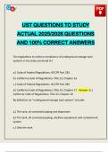 UST QUESTIONS TO STUDY ACTUAL 2025&sol;2026 QUESTIONS AND 100&percnt; CORRECT ANSWERS