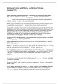 BUSMHR 2000 MIDTERM &lpar;INTERNATIONAL BUSINESS&rpar;