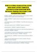 NURS 216 FINAL EXAM ACTUAL EXAM 2025&sol;2026 LATEST COMPLETE ACCURATE EXAM QUESTIONS WITH DETAILED VERIFIED SOLUTIONS &lpar;100&percnt; GUARANTEED PASS&rpar;