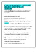 ATI RN FUNDAMENTALS PROCTORED 2025&sol;2026 QUESTIONS AND ANSWERS