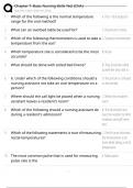 Chapter 7&colon; Basic Nursing Skills Test &lpar;CNA&rpar;