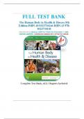 TEST BANK FOR Study Guide for The Human Body in Health & Disease 8th Edition by Kevin T&period; Patton&comma; Frank B&period; Bell ISBN&colon;978-0323734158 COMPLETE GUIDE ALL CHAPTERS COVERED 100&percnt; VERIFIED A&plus; GRADE ASSURED&excl;&excl;&excl;&excl;&excl; NEW LATEST UPDATE&excl;&excl;&excl;&excl;&excl;