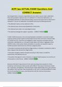ACFE law ACTUAL EXAM Questions And  CORRECT Answers