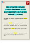 PACKAGE DEAL&colon;&colon;&colon; NHS 111 PATHWAYS EXAMS 2025&sol;2026 Q&A 100&percnt; PASS