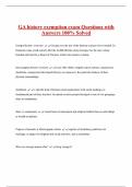 GA history exemption exam Questions with  Answers 100&percnt; Solved 
