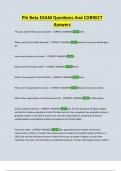 Phi Beta EXAM Questions And CORRECT  Answers