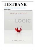 TEST BANK FOR A Concise Introduction to Logic 11th Edition by Patrick J. Hurley ISBN:978-1111346232 ALL CHAPTERS COVERED YOUR ULTIMATE GUIDE 100% VERIFIED A+ GRADE AASSURED!!!!!! NEW LATEST UPDATE!!!!!!