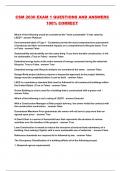 CSM 2030 EXAM 1 QUESTIONS AND ANSWERS 100&percnt; CORRECT