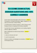 TCI CCHMC EXAM ACTUAL 2025&sol;2026 QUESTIONS AND 100&percnt; CORRECT ANSWERS