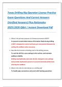 Texas Drilling Rig Operator License Practice  Exam Questions And Correct Answers  &lpar;Verified Answers&rpar; Plus Rationales  2025&vert;2026 Q&A &vert; Instant Download Pdf