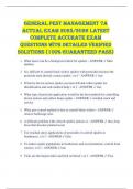 General Pest Management 7A ACTUAL EXAM 2025&sol;2026 LATEST COMPLETE ACCURATE EXAM QUESTIONS WITH DETAILED VERIFIED SOLUTIONS &lpar;100&percnt; GUARANTEED PASS&rpar;