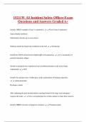 15211W&lowbar;03 Incident Safety Officer Exam  Questions and Answers Graded A&plus; 