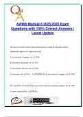 AWMA Module 8 Exam 2025&sol;2026 &vert; 30&plus; Verified Questions & Answers &vert; Fiduciary Duties&comma; ERISA&comma; Regulation Best Interest&comma; SEC Rules & Financial Ethics